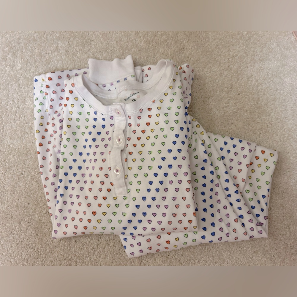 Disco heart girls roll a rabbit pajamas🩷🪩